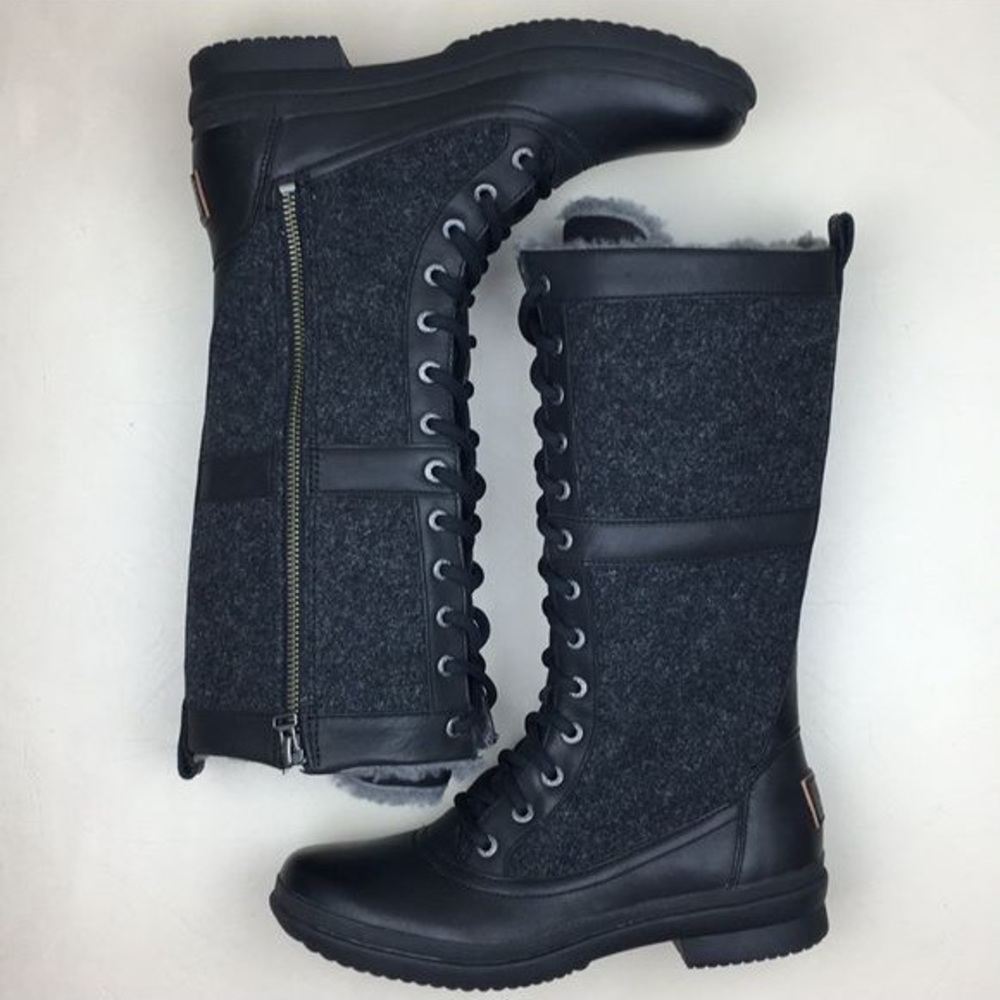 Ugg Elvia Tall Lace up Shearling Snow Boots new without box